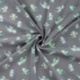 Tissu Jersey de Coton Imprimé Dino Bleu
