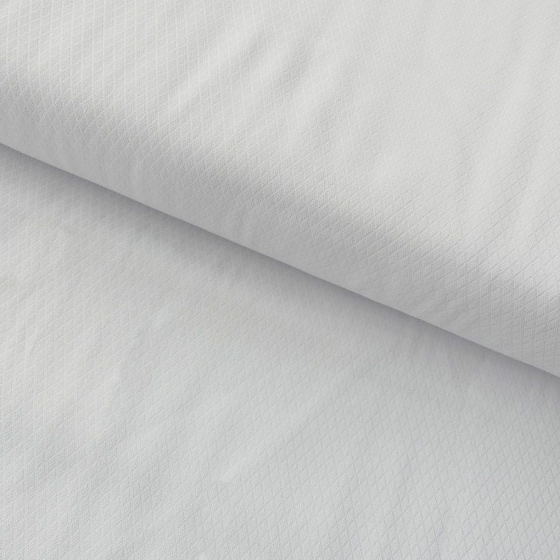 Tissu Polycoton Losanges Blanc