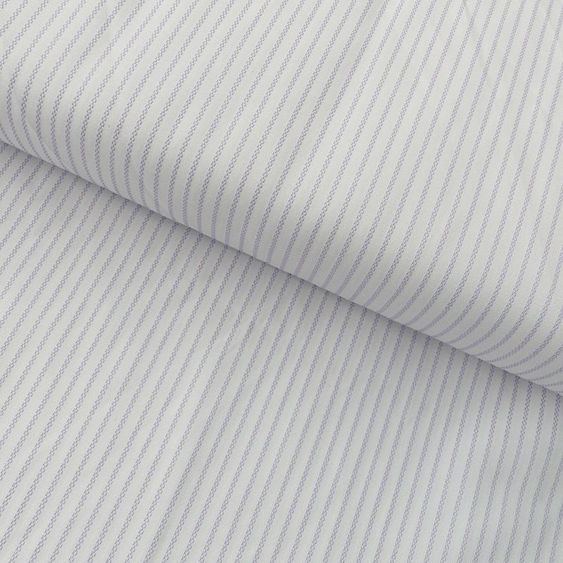 Tissu Polycoton Rayures Tissées Violet