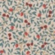 Tissu Imprimé Fraise cerise Fond Coloris Lin 