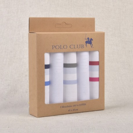 Mouchoirs 100 coton *5p - 3a
