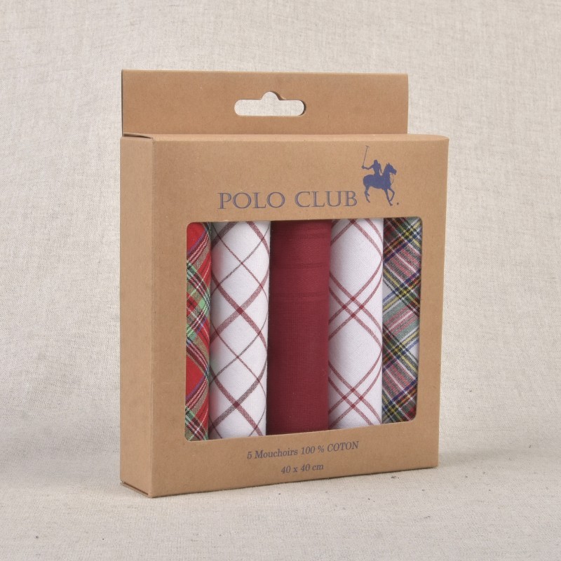 Mouchoirs 100% coton 5 pièces - R5