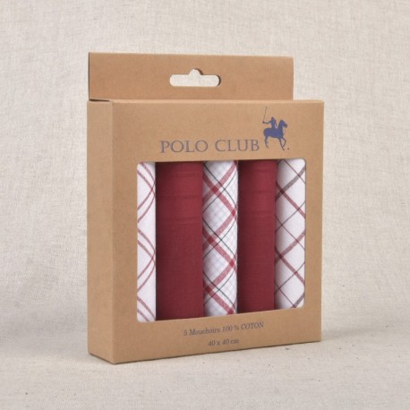 Mouchoirs 100% coton 5 pièces - R7