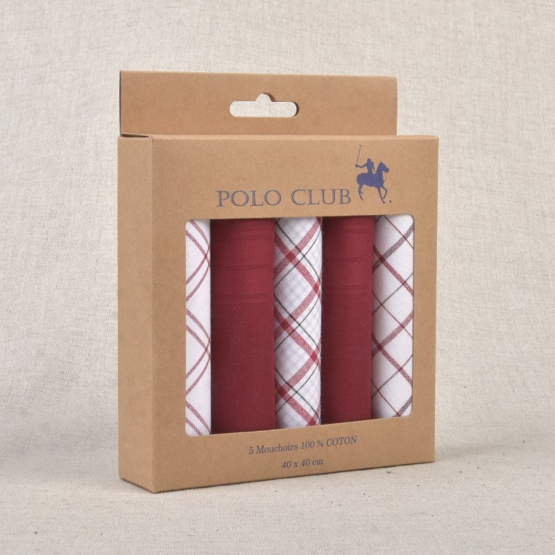 Mouchoirs 100% coton 5 pièces - R7