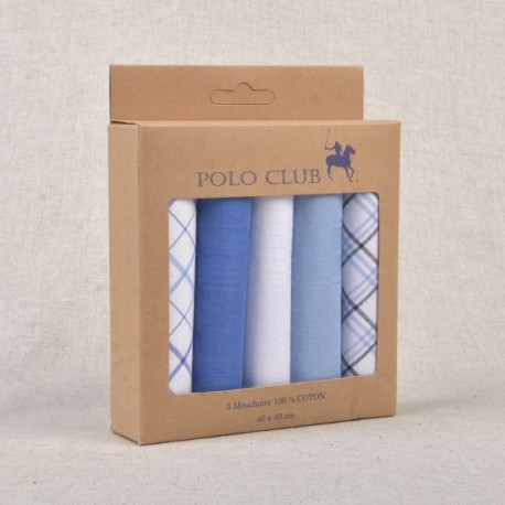 Mouchoirs 100% coton 5pièces - B11
