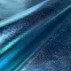 Tissu Lamé Enduit Turquoise 