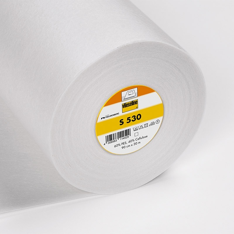 Vlieseline S530  Largeur 45 cm Entoilage Thermo Mi-lourd Blanc 