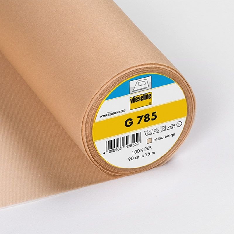 Tissu Vlieseline G785 Entoilage Thermocollant Rosso beige