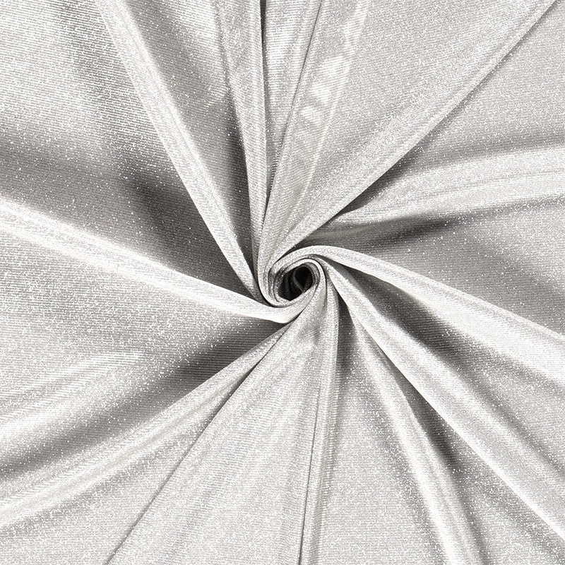 Tissu Jersey Lurex Argent