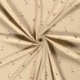 Tissu Jersey de Coton Imprimé Renard Beige
