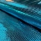 Tissu Jersey Enduit et Imprimé Pois Turquoise 