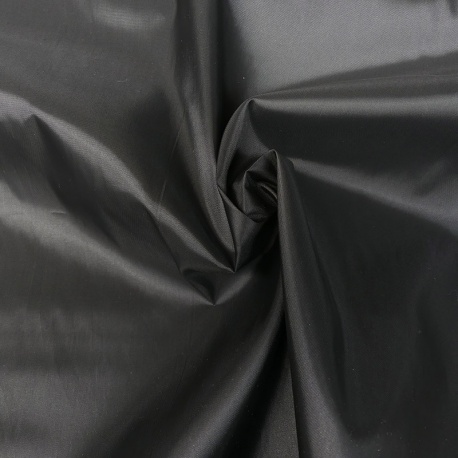 Tissu Coupe Vent Impermeable Uni Noir 
