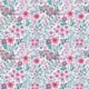 Tissu Imprimé 3D Amaia Fleurs Fuchia