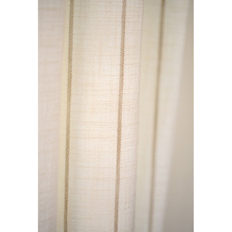 Tissu Dune Toile Rayée Beige 