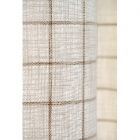 Tissu Pyla Toile Carreaux Beige