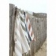 Tissu Landes Toile Grosse Rayure Terracotta 