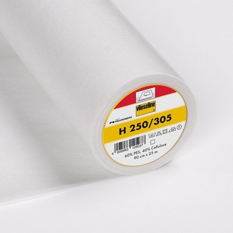 Entoilage H250 Vlieseline® Blanc pour Tissus mi-lourds à lourds