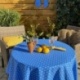 Tissu Cretonne Gordes Mouche Bleu