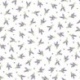 Tissu Cretonne Lavandines All Over Ecru 