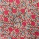 Tissu Blockprint Imprimé Tampons Mains Matelassé Double Face Rose