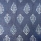 Tissu blockprint Imprimé Tampons Mains Matelassé Double Face  Fleur Fond Caramel
