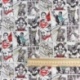 Tissu Licence Justice League Fond Blanc Blanc