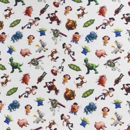 Tissu Licence Toy Story Fond Blanc