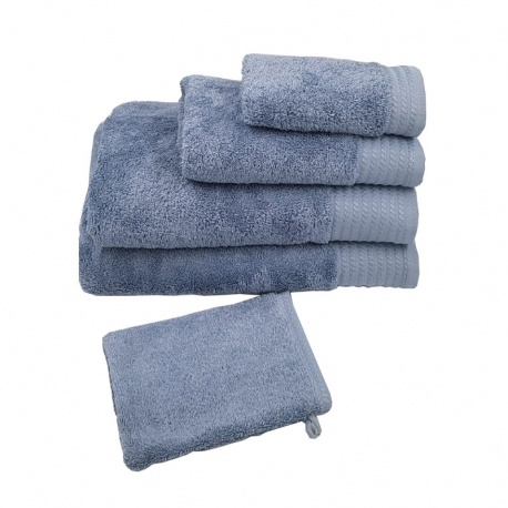 Linge de Toilette Panda Liteau Jacquard Baltique