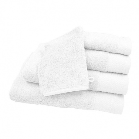 Linge de Toilette Panda Liteau Jacquard Blanc