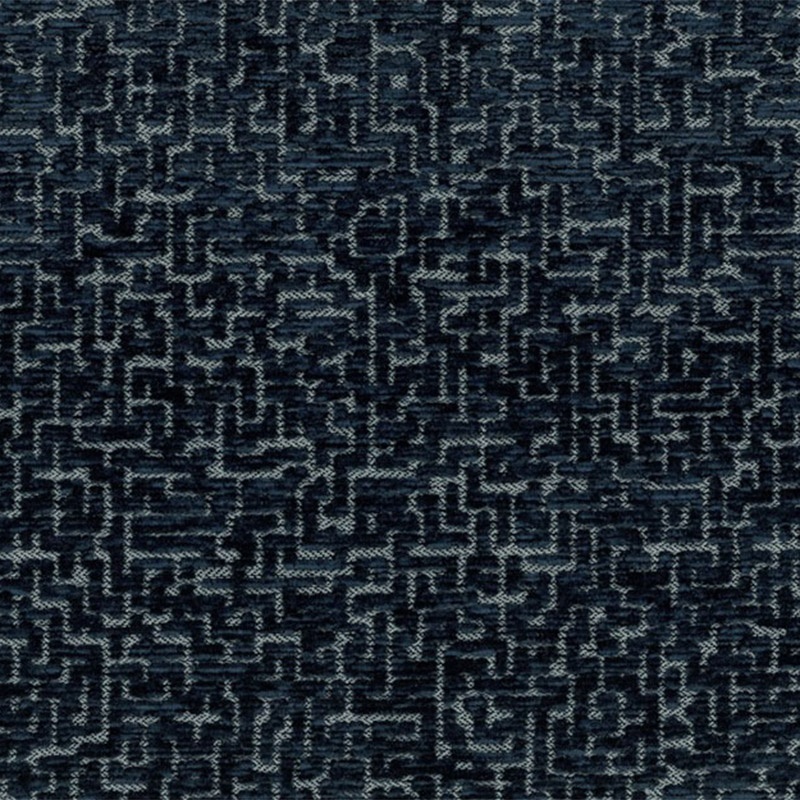 Tissu Velours Jacquard Eros Bleu