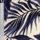 Tissu Viscose Imprimé Feuille Bleu