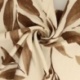 Tissu Viscose Imprimé Feuille Taupe 