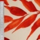 Tissu Viscose Imprimé Feuille Orange