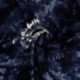 Tissu Viscose Imprimé Tye&die Bleu 