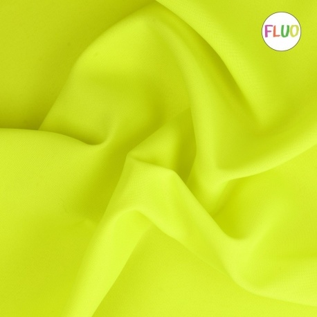 Tissu Burlington Jaune Fluo 