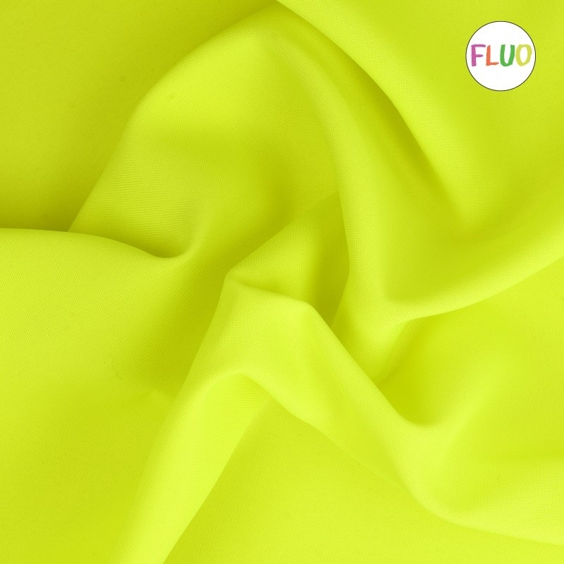 Tissu Burlington Jaune Fluo 