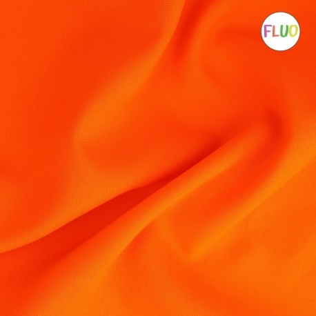 Tissu Burlington Orange Fluo