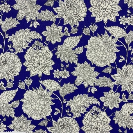 Tissu Cretonne Sharma Encre