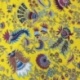 Tissu Imprimé Esprit Blockprint Taj Mahal Jaune 
