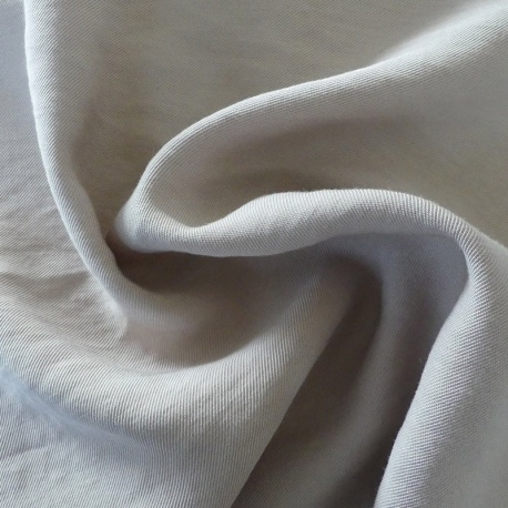 Tissu Viscose Polyester Uni Ecru