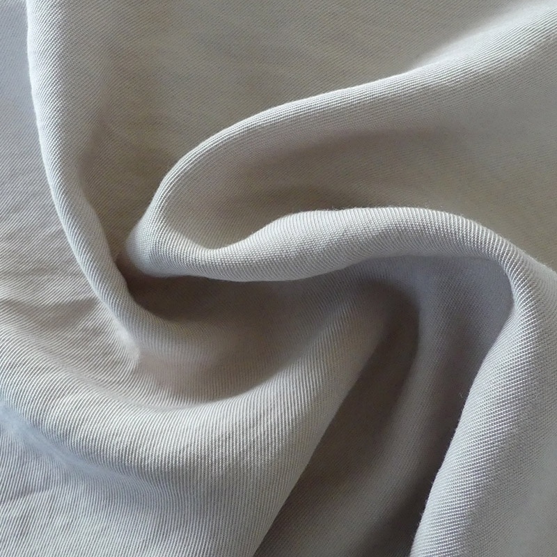 Tissu Viscose Polyester Uni Ecru