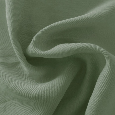 Tissu Viscose Polyester Uni Kaki