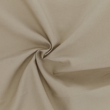 Tissu Voile de Coton Elsa Beige 