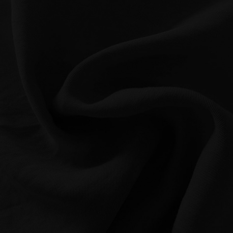 Tissu Viscose Polyester Uni Noir 