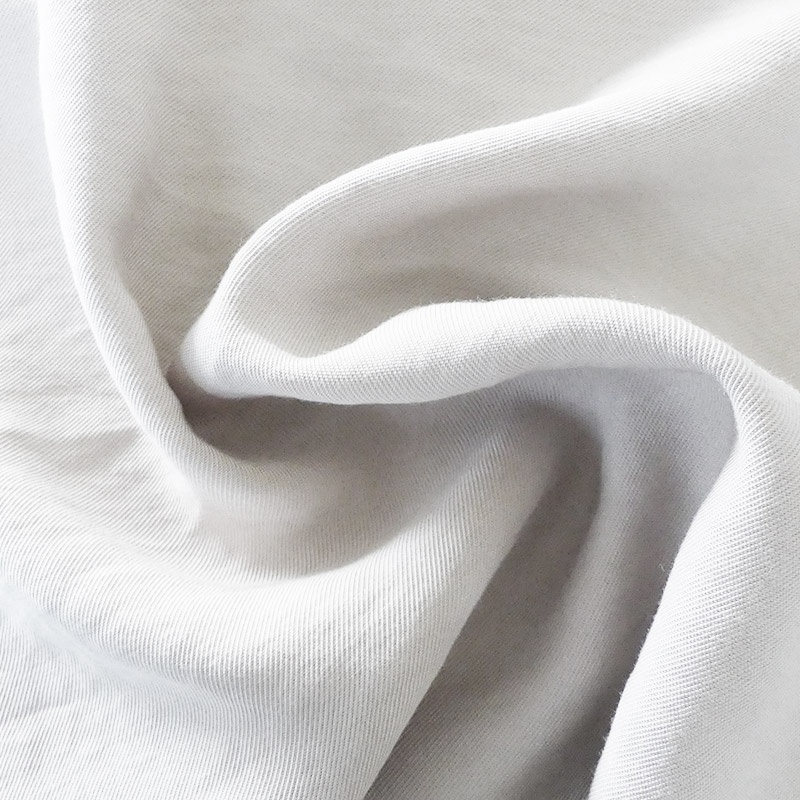 Tissu Viscose Polyester Uni Blanc 