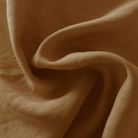 Tissu Viscose Polyester Uni Camel