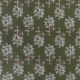 Tissu Blockprint Impression Tampons Mains Feuille Fond Vert