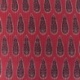 Tissu Blockprint Imprimé Tampons Mains Matelassé Double Face Rouge Vert