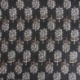 Tissu Blockprint Imprimé Tampons Mains Matelassé Double Marron Noir