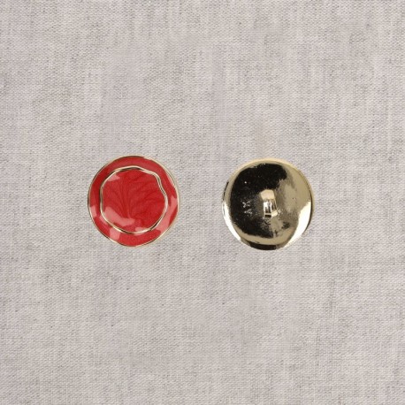 Bouton métal émaillé